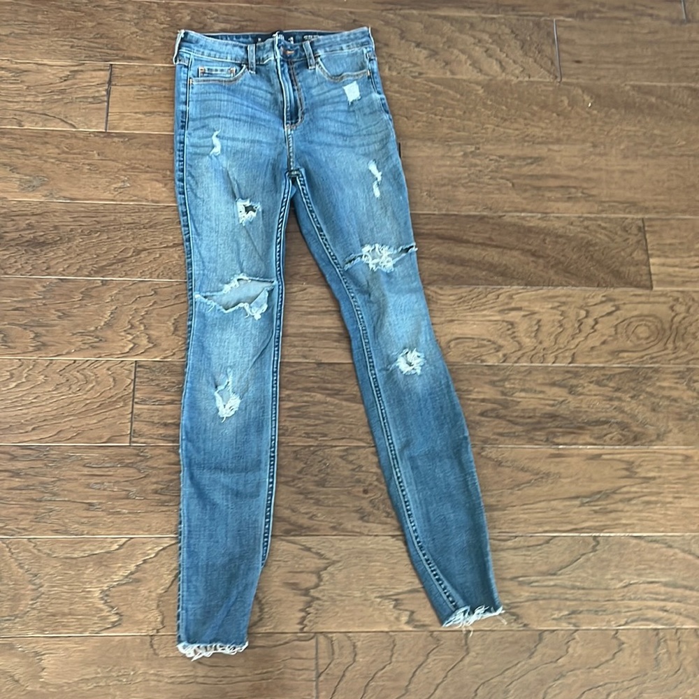 Hollister ripped jeans